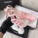 Босоножки Chanel Cruise CC Logo Leather 10607 — внешний вид